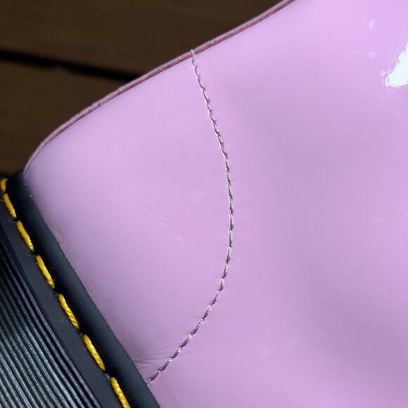 Dr. Martens 1460 8-Eye Patent Boot Pale Pink Size 10 Women’s - Picture 7 of 12